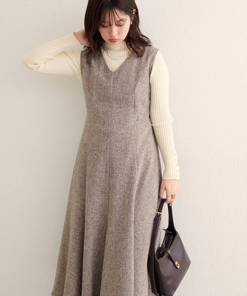 natural couture（ナチュラルクチュール）の「【WEB限定】マーメイドフレアワンピース（ワンピース・レディース・ブラック/ブラウン/グレー/オフホワイト・FREE）」の20枚目の写真