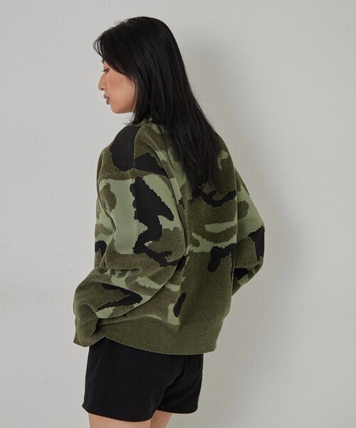 セール】KOOKYNモール糸カモ柄クルーニット（ニット/セーター）｜WHO'S