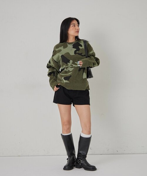 セール】KOOKYNモール糸カモ柄クルーニット（ニット/セーター）｜WHO'S