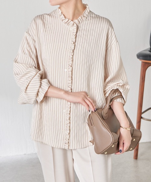 フリルカラーシャツ（シャツ/ブラウス）｜COLLAGE GALLARDAGALANTE