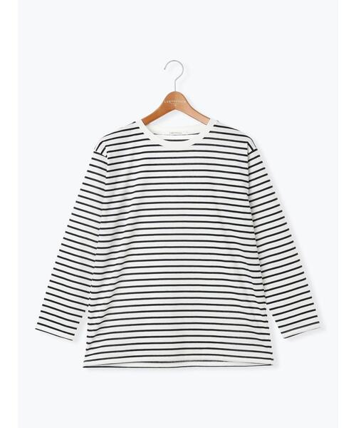 Lugnoncure（ルノンキュール）の「無地/ボーダー天竺トップス（その他トップス・レディース・ブラック/オフホワイト/ホワイト・F）」の16枚目の写真