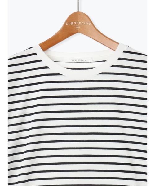 Lugnoncure（ルノンキュール）の「無地/ボーダー天竺トップス（その他トップス・レディース・ブラック/オフホワイト/ホワイト・F）」の18枚目の写真