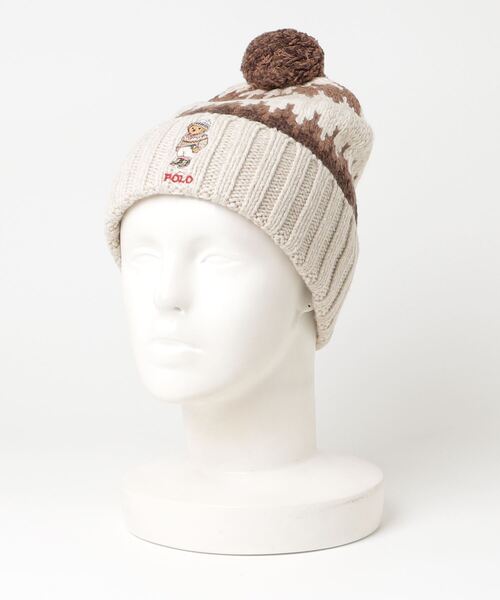 Polo ベア ウールブレンド ポン ビーニー（ニットキャップ/ビーニー