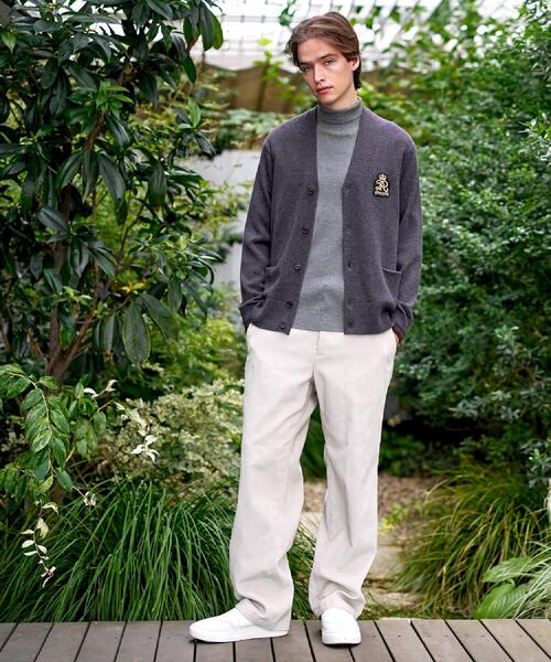 DRESSTERIOR(ドレステリア)の「ウォッシャブル エンブレムカーディガン(カーディガン/ボレロ・メンズ・ブラック/ダークグレー・90/94/92/91)」の4枚目の写真