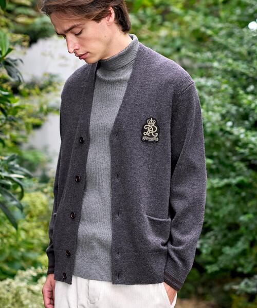 DRESSTERIOR(ドレステリア)の「ウォッシャブル エンブレムカーディガン(カーディガン/ボレロ・メンズ・ブラック/ダークグレー・90/94/92/91)」の6枚目の写真