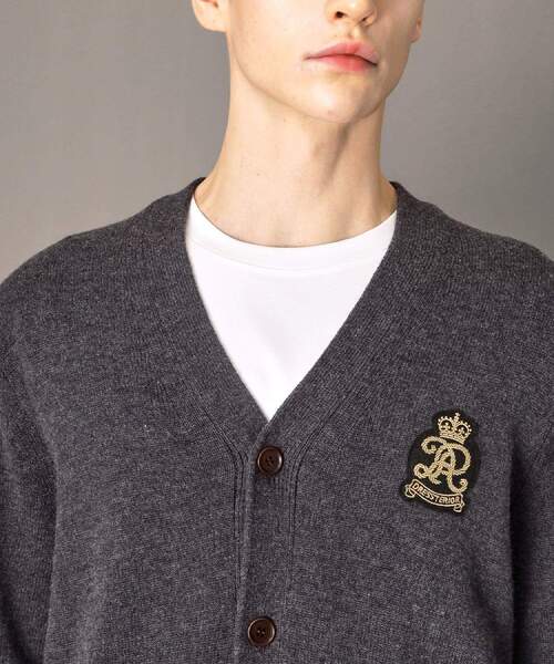 DRESSTERIOR(ドレステリア)の「ウォッシャブル エンブレムカーディガン(カーディガン/ボレロ・メンズ・ブラック/ダークグレー・90/94/92/91)」の12枚目の写真