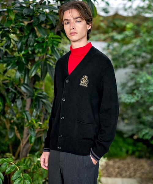 DRESSTERIOR(ドレステリア)の「ウォッシャブル エンブレムカーディガン(カーディガン/ボレロ・メンズ・ブラック/ダークグレー・90/94/92/91)」の18枚目の写真