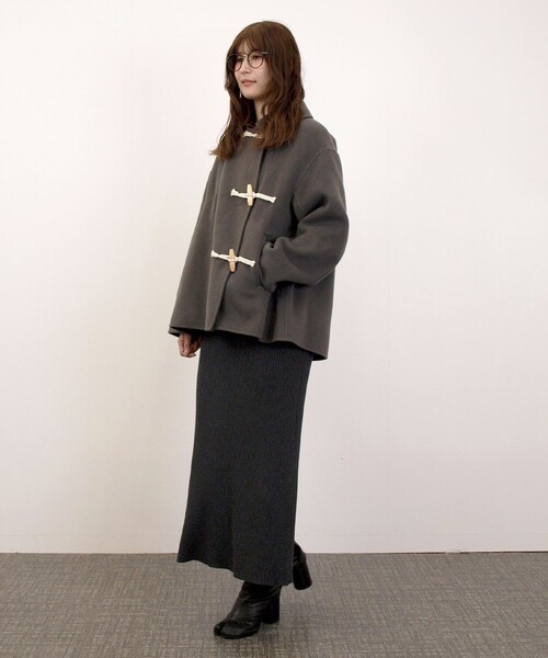 J.PRESS YORK STREET(ジェイプレスヨークストリート)の「【WOMEN】ショート ダッフルコート(ダッフルコート・レディース・黄土色系/ブラック系/グレー系・F)」の20枚目の写真