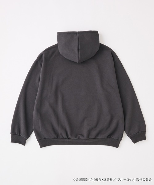 Moi dix Mois 裏起毛　ブルーロゴ　パーカー　XL　ブラック Moi dix Mois 裏起毛 ブルーロゴ パーカー XL ブラック プル