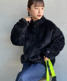 【WEB限定】[Champion/チャンピオン] ボアフリース ジップブルゾン