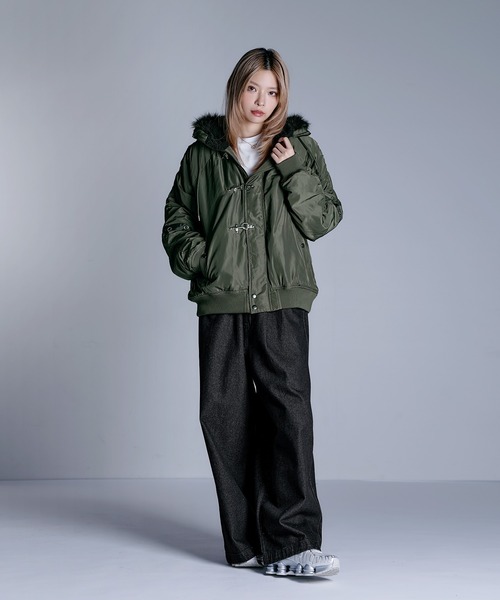 MSG(エムエスジー)の「Buyer's Select/ ファイヤーマンバックル N-2Bジャケット【UNISEX】(その他アウター・メンズ・カーキ/ブラック・L/M/S)」の7枚目の写真