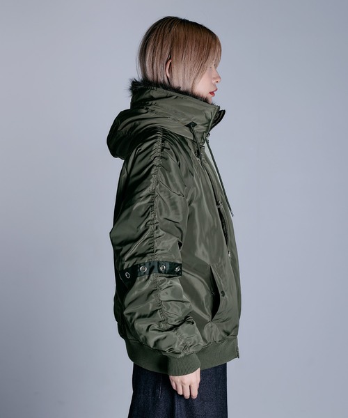 MSG(エムエスジー)の「Buyer's Select/ ファイヤーマンバックル N-2Bジャケット【UNISEX】(その他アウター・メンズ・カーキ/ブラック・L/M/S)」の16枚目の写真
