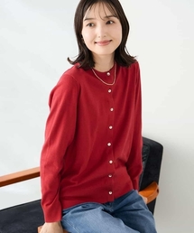 a.v.v（アーヴェヴェ）の「【洗える】クルーネックスプリングニットカーディガン（カーディガン/ボレロ）」