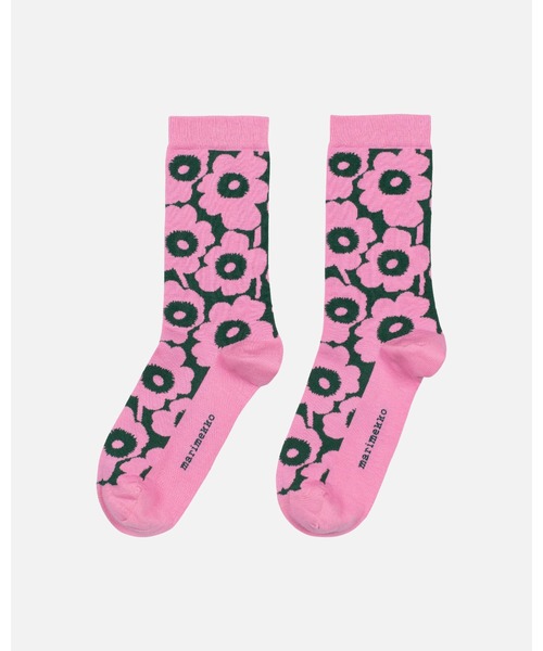 marimekko(マリメッコ)の「Linjaus Unikko / socks(ソックス/靴下・レディース・レッド/パープル/ベビーピンク/ライトブルー・40/37/34)」の3枚目の写真