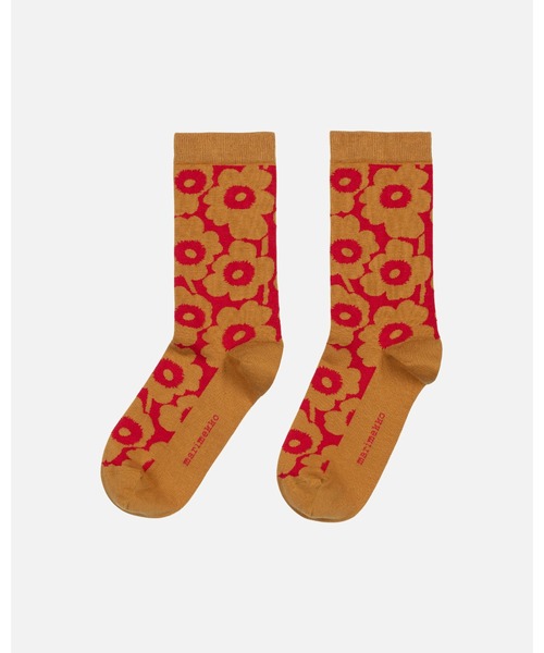 marimekko(マリメッコ)の「Linjaus Unikko / socks(ソックス/靴下・レディース・レッド/パープル/ベビーピンク/ライトブルー・40/37/34)」の4枚目の写真