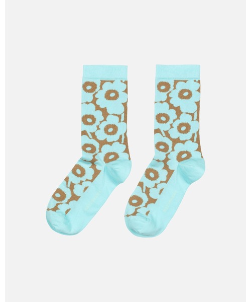 marimekko(マリメッコ)の「Linjaus Unikko / socks(ソックス/靴下・レディース・レッド/パープル/ベビーピンク/ライトブルー・40/37/34)」の1枚目の写真