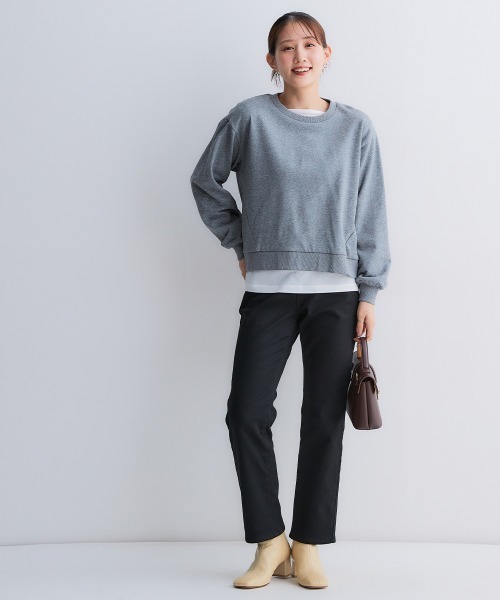 Petitjo（プッチージョ）の「小さいサイズ　裏フリースストレッチパンツ(スキニー・ストレート)　低身長さん・小柄女性（その他パンツ・レディース・グレー系/ブラック/カーキ/カーキ系1/ブラック系1・LL/PL2/PM2/PS2/PSS2/PSS1/PS1/PM1/PL1/LLP/PSS/PS/PM/PL）」の17枚目の写真