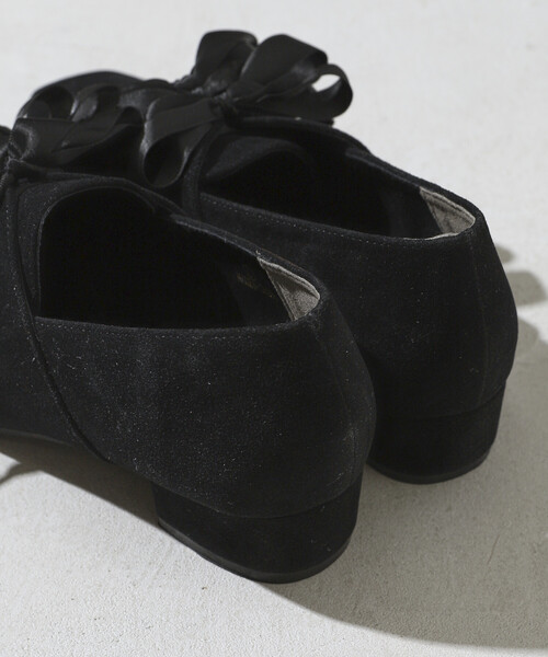 Firsthand（ファーストハンド）の「Firsthand/ファーストハンド スウェードライク リボン レースアップ シューズ (22.5～24.5cmサイズ展開)（パンプス・レディース・ブラウン/ブラック・SMALL/LARGE/MEDIUM）」の11枚目の写真
