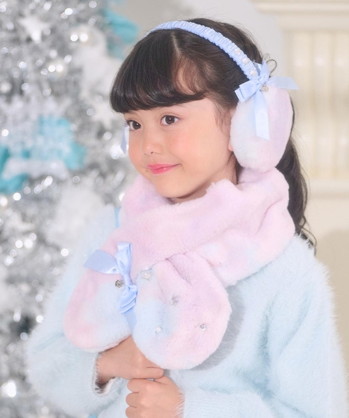 公*o様 ✨激レア✨ メゾピアノ マフラー リボン フェイクファーマフラー（マフラー）｜mezzo piano（メゾピアノ