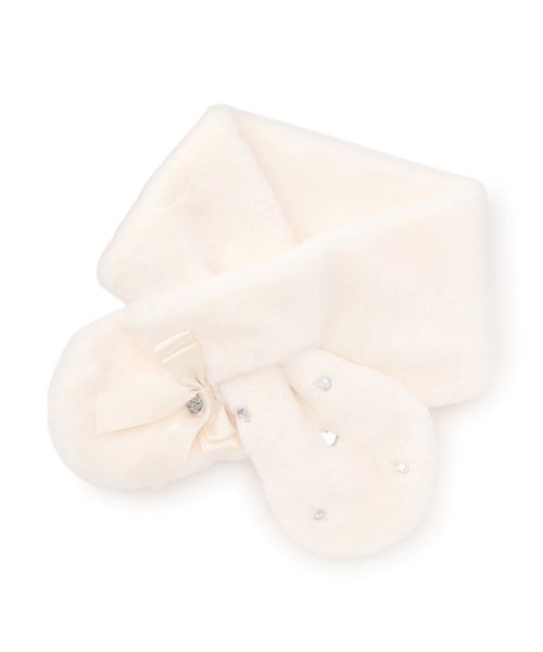 公*o様 ✨激レア✨ メゾピアノ マフラー セール】リボン フェイクファーマフラー（マフラー）｜mezzo piano