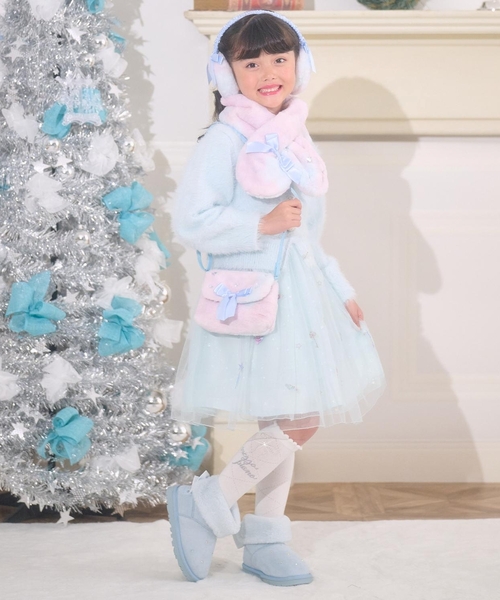 セール】リボン フェイクファーマフラー（マフラー）｜mezzo piano