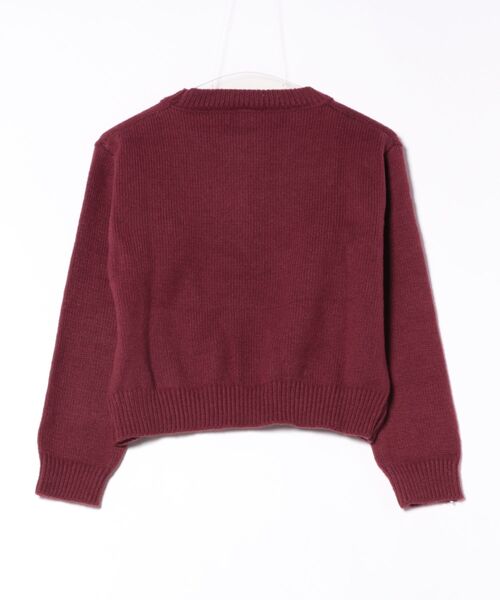 aimoha(アイモハ)の「ハートワンポイントふんわりニットプルオーバー (AW)(ニット/セーター・レディース・ブラウン/ワインレッド/ベージュ・FREE)」の4枚目の写真