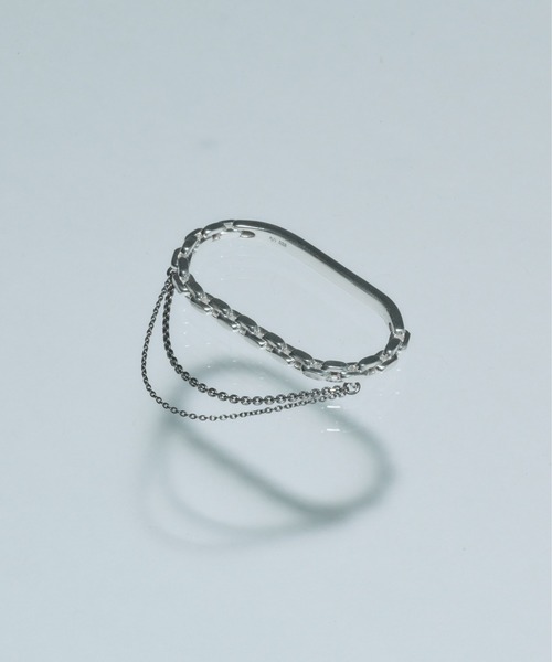 and cloud(アンドクラウド)の「Drape Chain Double Ring(リング・レディース・シルバー系その他・M/S)」の1枚目の写真