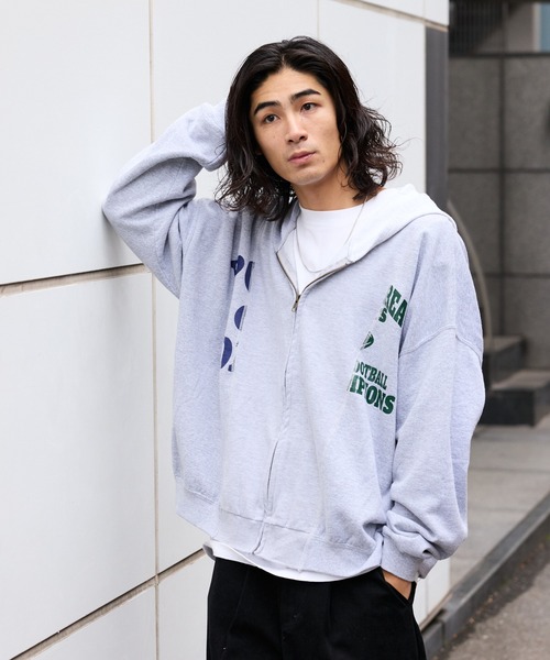 クレイジーパターン リメイク ジップアップパーカー（パーカー）｜ALL