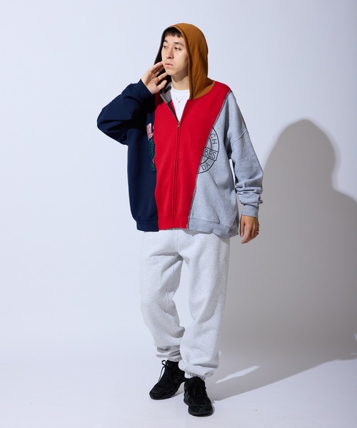 クレイジーパターン リメイク ジップアップパーカー（パーカー）｜ALL