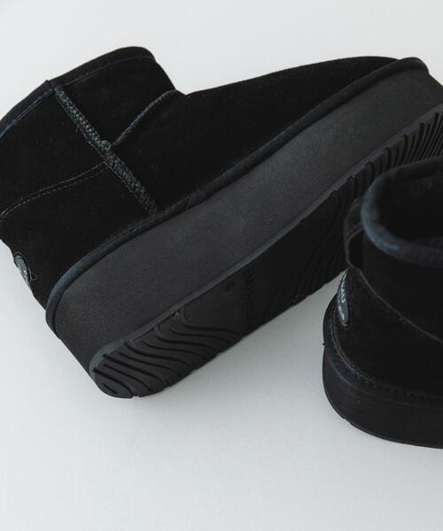 RODE SKO（ロデスコ）の「EMU　PLATFORM MICRO WOOL（ブーツ・レディース・ブラック/キャメル・8/7）」の12枚目の写真