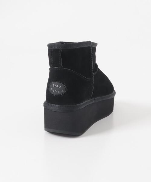 RODE SKO（ロデスコ）の「EMU　PLATFORM MICRO WOOL（ブーツ・レディース・ブラック/キャメル・8/7）」の7枚目の写真