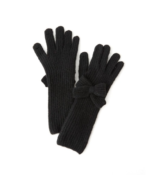 Casselini（キャセリーニ）の「Casselini(キャセリーニ)ロングニットリボングローブ（手袋・レディース・レッド/ベージュ/ブラック・FREE）」の22枚目の写真