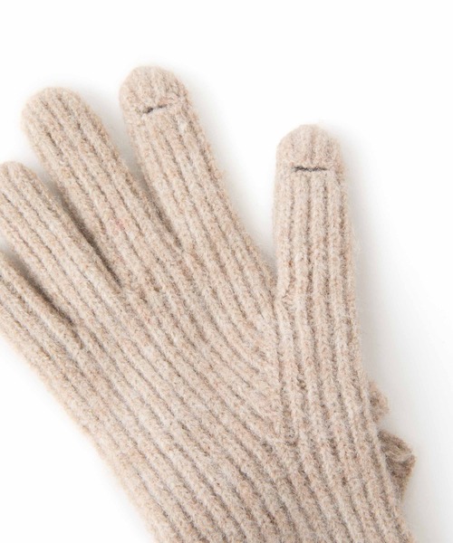 Casselini（キャセリーニ）の「Casselini(キャセリーニ)ロングニットリボングローブ（手袋・レディース・レッド/ベージュ/ブラック・FREE）」の5枚目の写真