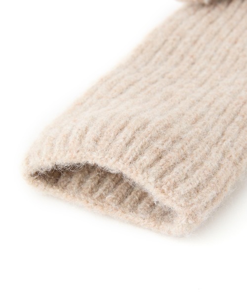 Casselini（キャセリーニ）の「Casselini(キャセリーニ)ロングニットリボングローブ（手袋・レディース・レッド/ベージュ/ブラック・FREE）」の7枚目の写真