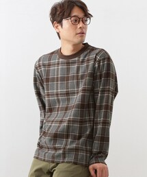 THE SHOP TK  | チェックジャカードプルオーバー(Tシャツ/カットソー)