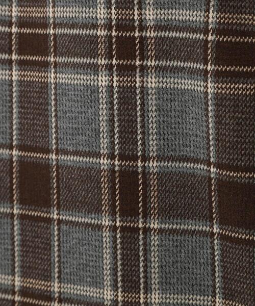 THE SHOP TK （ザ ショップ ティーケー ）の「チェックジャカードプルオーバー（Tシャツ/カットソー・メンズ・ブルー系その他3/ダークブラウン系1/ベージュ系その他5・02/03/04）」の7枚目の写真