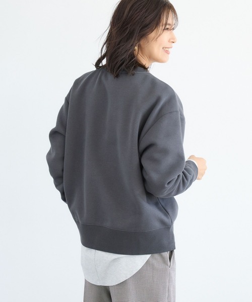 BARNYARDSTORM(バンヤードストーム)の「BARNYARDSTORM / 裏起毛ソフトタッチロゴプルオーバー / マシンウォッシャブル(スウェット・レディース・サックスブルー/チャコール/ボルドー・FREE)」の5枚目の写真