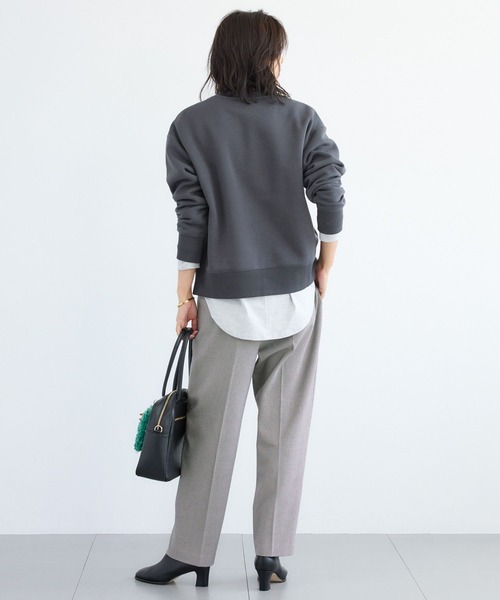 BARNYARDSTORM(バンヤードストーム)の「BARNYARDSTORM / 裏起毛ソフトタッチロゴプルオーバー / マシンウォッシャブル(スウェット・レディース・サックスブルー/チャコール/ボルドー・FREE)」の8枚目の写真