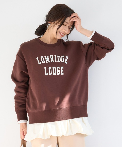 BARNYARDSTORM(バンヤードストーム)の「BARNYARDSTORM / 裏起毛ソフトタッチロゴプルオーバー / マシンウォッシャブル(スウェット・レディース・サックスブルー/チャコール/ボルドー・FREE)」の10枚目の写真