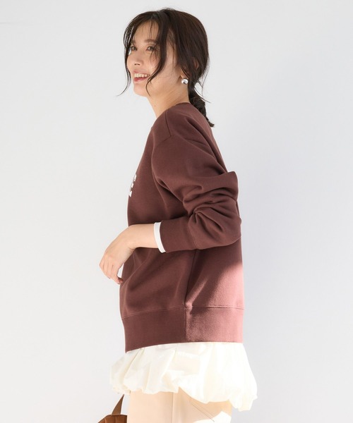 BARNYARDSTORM(バンヤードストーム)の「BARNYARDSTORM / 裏起毛ソフトタッチロゴプルオーバー / マシンウォッシャブル(スウェット・レディース・サックスブルー/チャコール/ボルドー・FREE)」の12枚目の写真