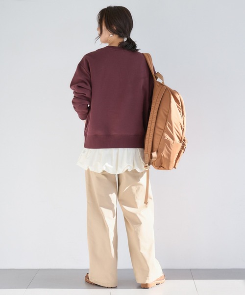 BARNYARDSTORM(バンヤードストーム)の「BARNYARDSTORM / 裏起毛ソフトタッチロゴプルオーバー / マシンウォッシャブル(スウェット・レディース・サックスブルー/チャコール/ボルドー・FREE)」の16枚目の写真