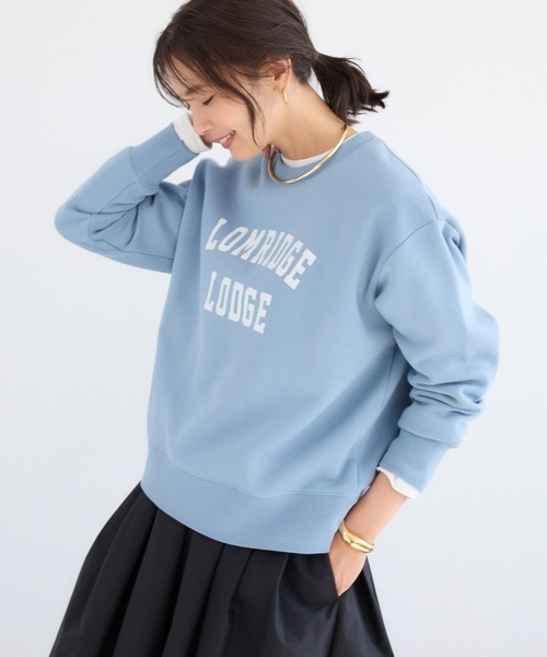 BARNYARDSTORM(バンヤードストーム)の「BARNYARDSTORM / 裏起毛ソフトタッチロゴプルオーバー / マシンウォッシャブル(スウェット・レディース・サックスブルー/チャコール/ボルドー・FREE)」の18枚目の写真