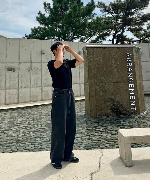 AVANDRESS(アバンドレス )の「This is wide pants BLACK(デニムパンツ・レディース・その他・1/2/0/4/3)」の9枚目の写真