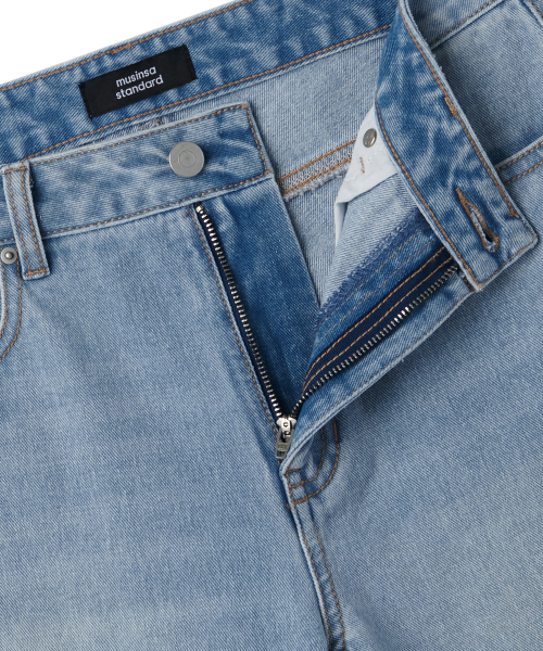 MUSINSA STANDARD WOMAN（ムシンサスタンダードウーマン）の「ウィメンズブーツカットデニムパンツ[ライトインディゴ]（デニムパンツ・レディース・その他・29/30/24/25/26/27/28）」の10枚目の写真