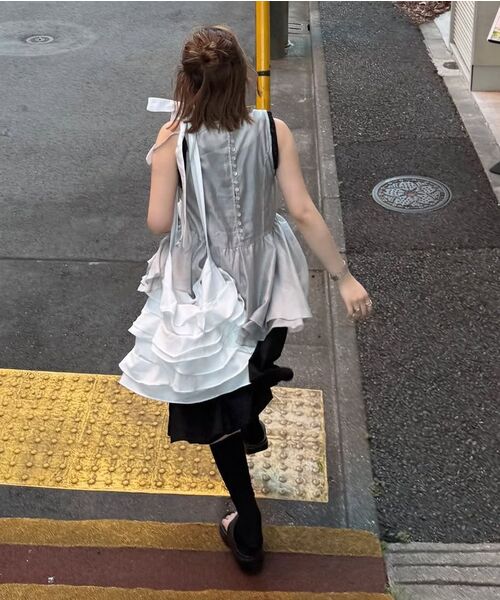 FLAREUP（フレアアップ）の「フェイフリルバッグ（FL-733_ホワイト）（ショルダーバッグ・レディース・ホワイト・OS）」の21枚目の写真