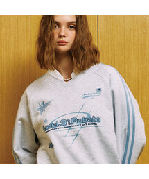 GAKKAI UNIONS（ガッカイユニオンズ）の「Rubato V-neck Sweatshirt White Melange（スウェット・メンズ）」