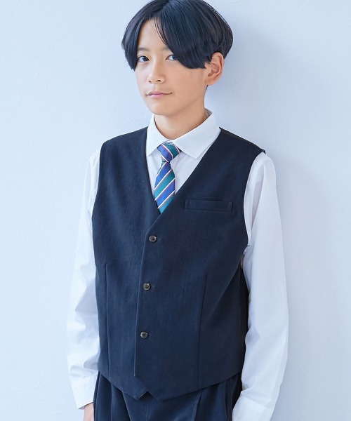 devirock(デビロック)の「リバーシブル フォーマル ベスト(スーツベスト・キッズ・グレー系その他/ベージュ系その他/ブルー系その他・100cm/110cm/120cm/130cm/140cm/150cm/160cm)」の1枚目の写真