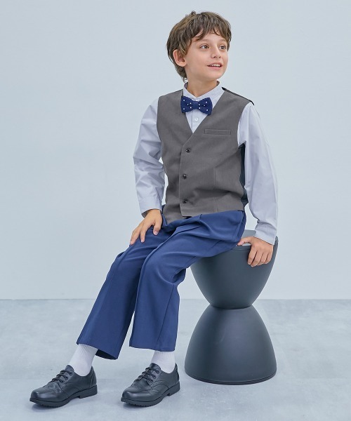 devirock(デビロック)の「リバーシブル フォーマル ベスト(スーツベスト・キッズ・グレー系その他/ベージュ系その他/ブルー系その他・100cm/110cm/120cm/130cm/140cm/150cm/160cm)」の4枚目の写真