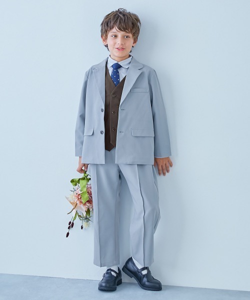 devirock(デビロック)の「リバーシブル フォーマル ベスト(スーツベスト・キッズ・グレー系その他/ベージュ系その他/ブルー系その他・100cm/110cm/120cm/130cm/140cm/150cm/160cm)」の11枚目の写真