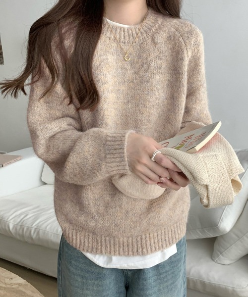 Miniministore(ミニミニストア)の「もちもちニットトップスきれいめセーター冬(ニット/セーター・レディース・ベージュ/チャコールグレー/アイボリー・FREE)」の12枚目の写真